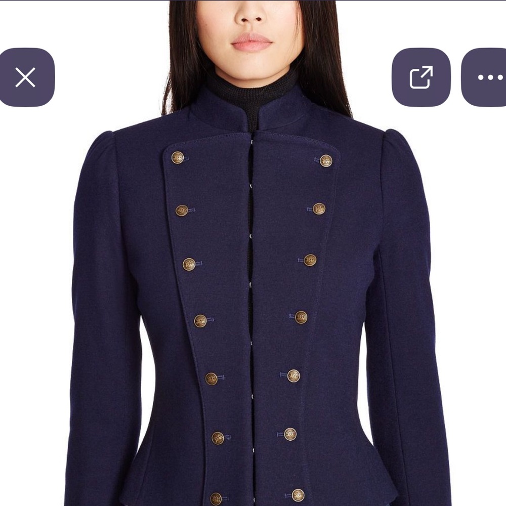 Ralph Lauren Navy Blue Blazer with Gold Buttons